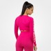 BB Bowery Cropped LS - Hotpink, (Vain M-koko)